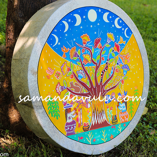 Huichol Şaman Davulu